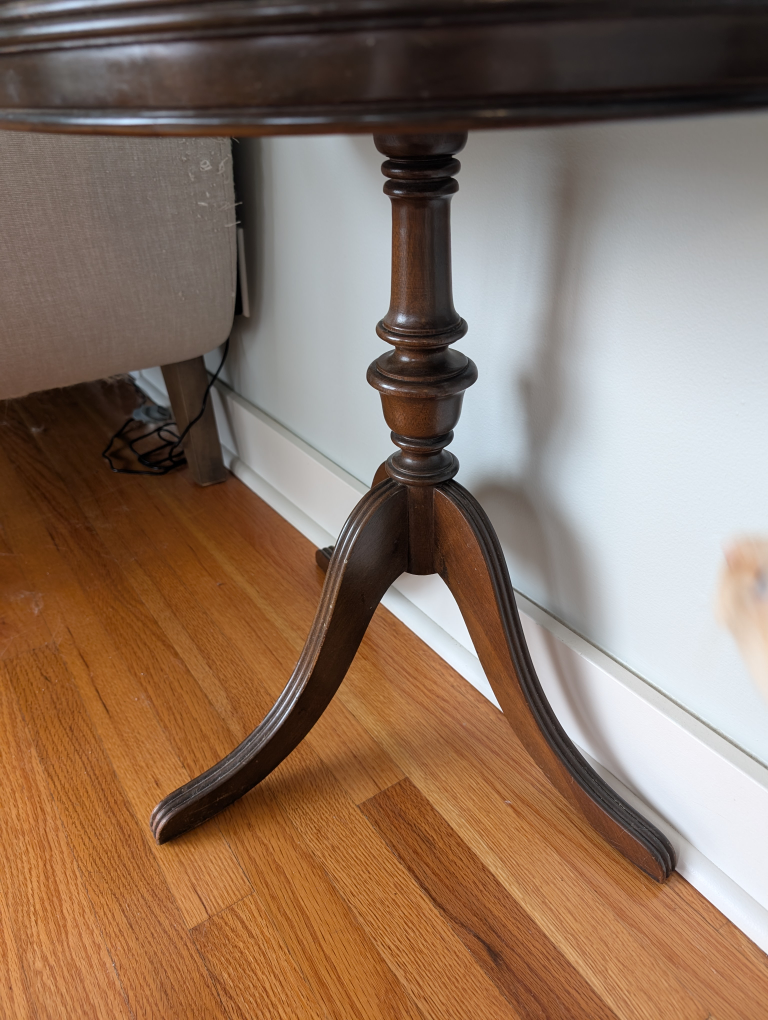 Vintage Half-Moon Console Table - photo 2