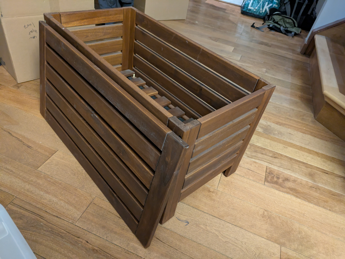 Wooden Storage Bench/Crate