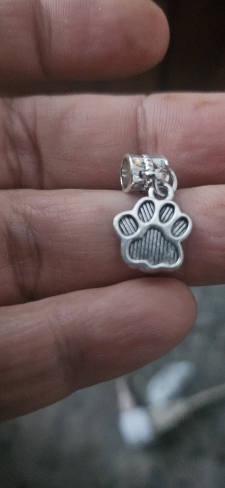Silver Paw Print Charm / pendant