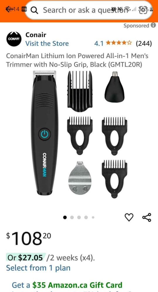 Conairman All-in-1 Lithium Ion Trimmer - Brand New - photo 4