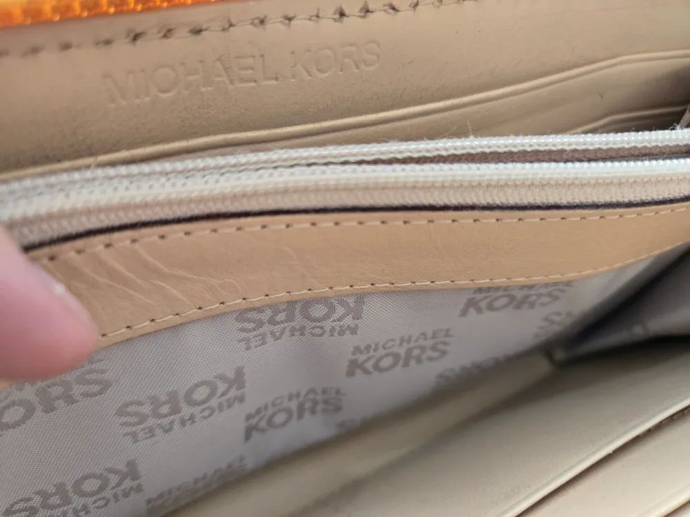 Michael Kors Mustard Yellow Zip Around Wallet image indicator(3)