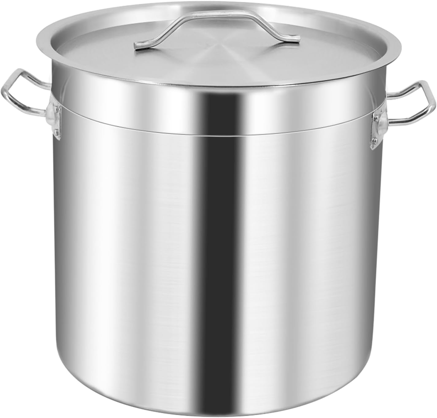 36L Stainless Steel Stock Pot with Lid - Commercial Grade