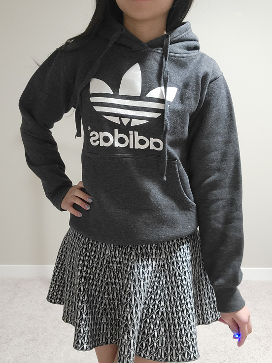 Adidas Women's Charcoal Grey Hoodie