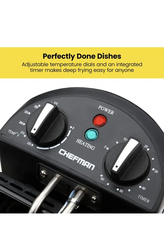 New never used  Chefman 4.3 Liter Deep Fryer with Basket image indicator(7)