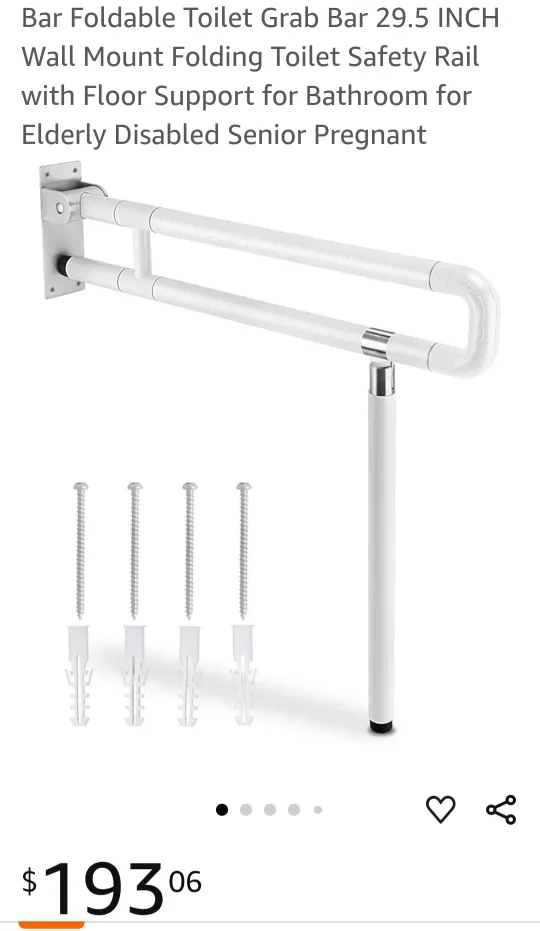 FOLDABLE TOILET SAFETY GRAB BAR RAIL image indicator(8)