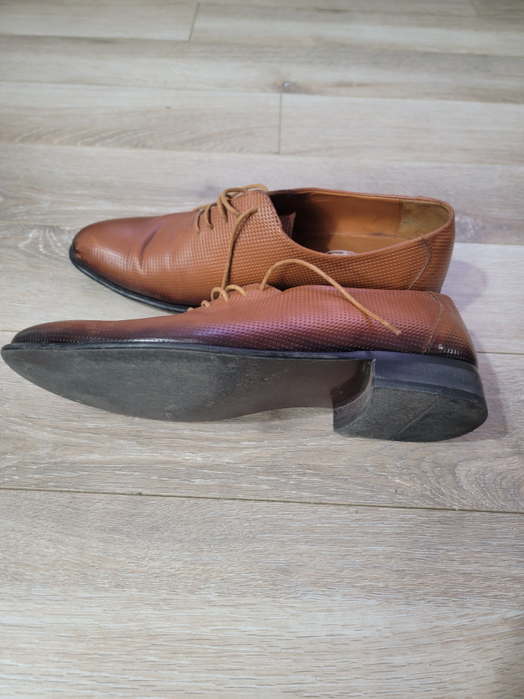 Men's Brown Leather Oxford Shoes - photo 5