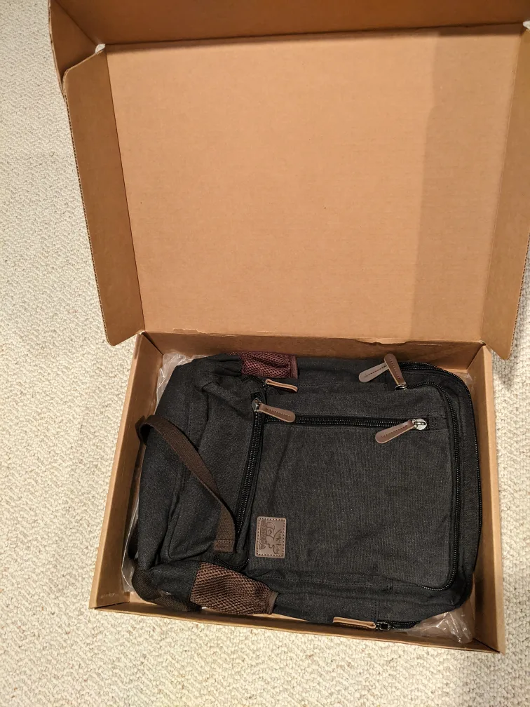 🏈 New Canvas Backpack with Multiple Pockets image indicator(2)