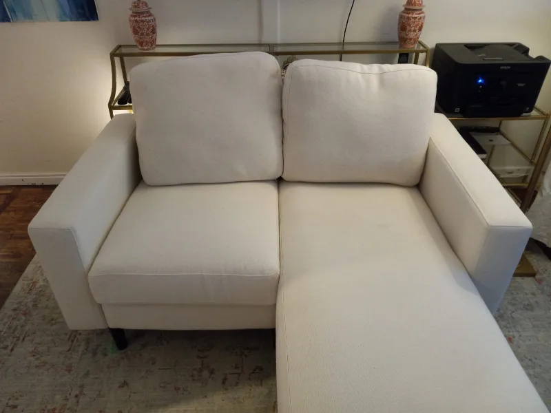 Cozey Loveseat Ivory Elegant Modular image indicator(2)