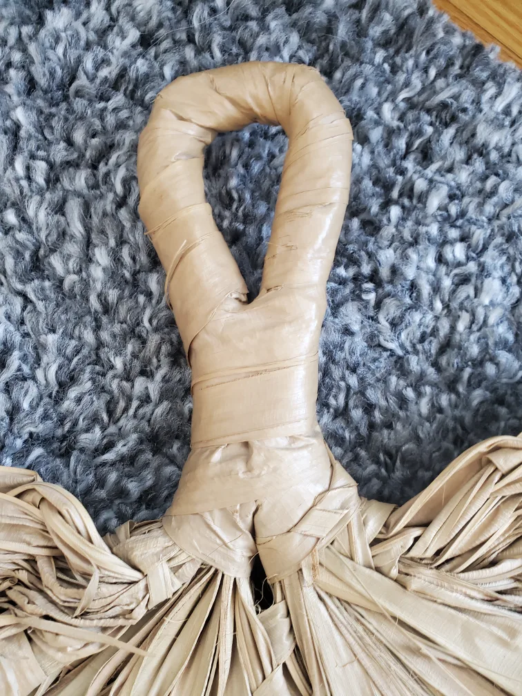 Vintage Large Woven Palm Leaf image indicator(2)