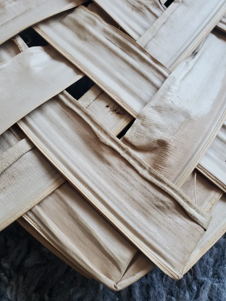 Vintage Large Woven Palm Leaf image indicator(6)