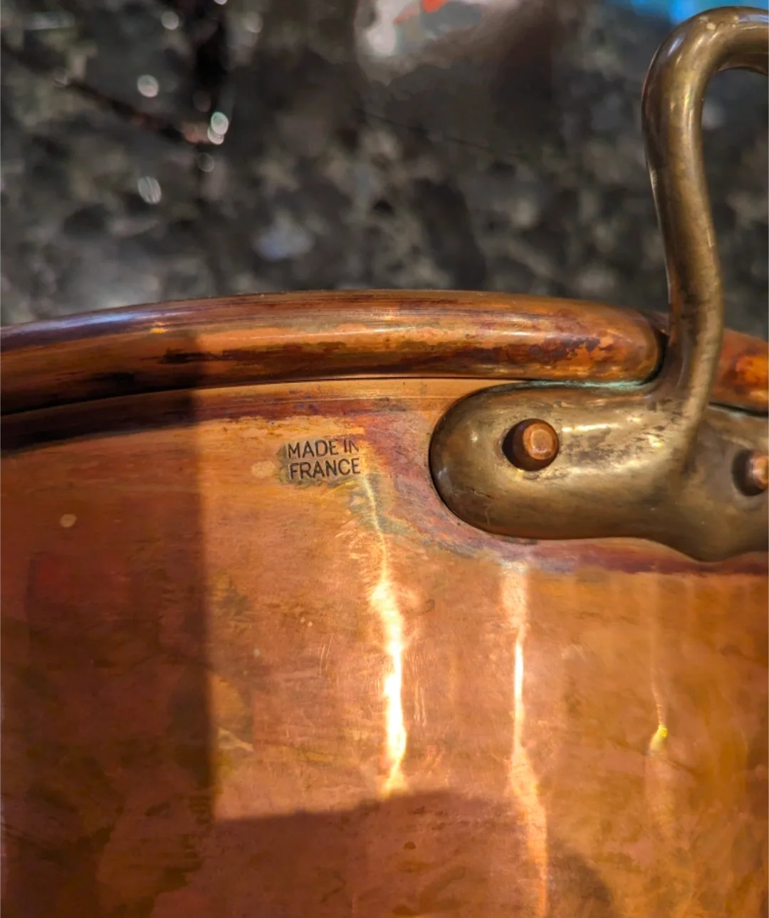 1900's Antique French Copper Preserve Pan image indicator(2)