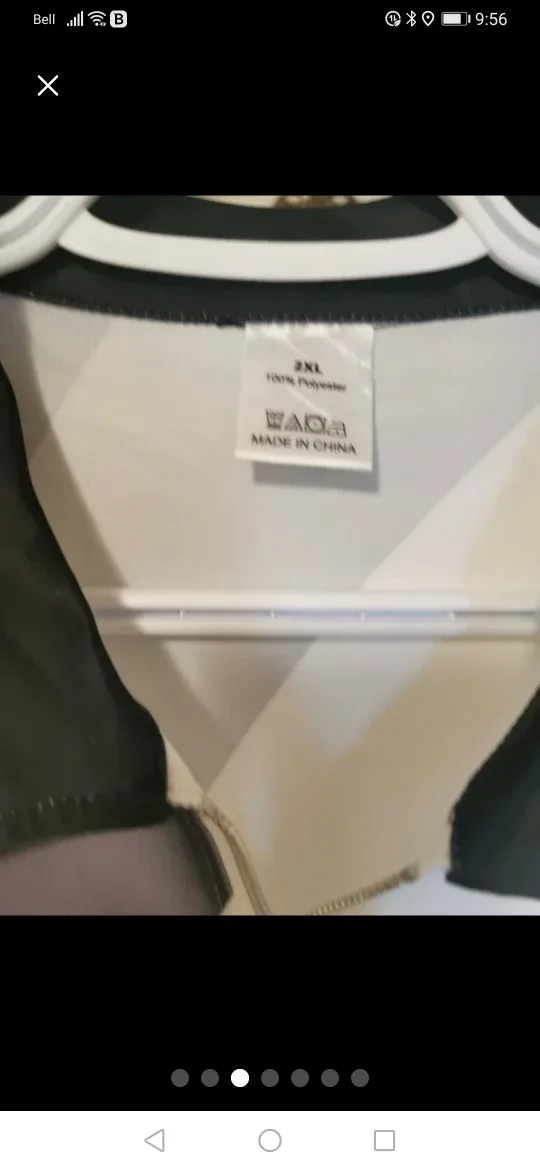 #freecyle Men's 3XL Abstract Print Zip-Up Polo Shirt image indicator(4)