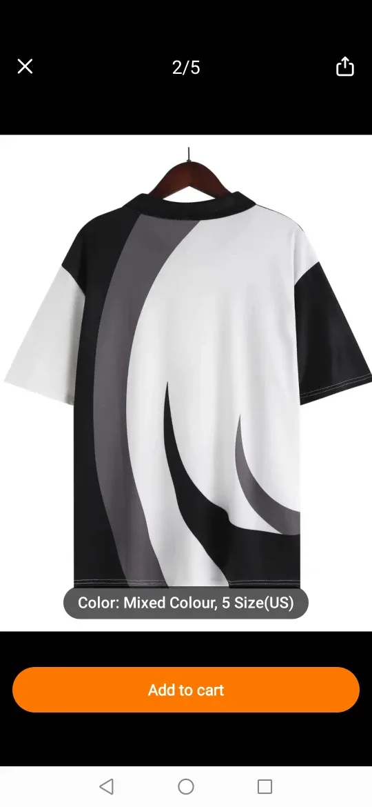 #freecyle Men's 3XL Abstract Print Zip-Up Polo Shirt image indicator(6)