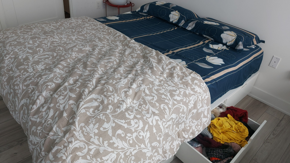 IKEA NORDLI Queen Bed Frame with Storage Drawers - White - photo 3