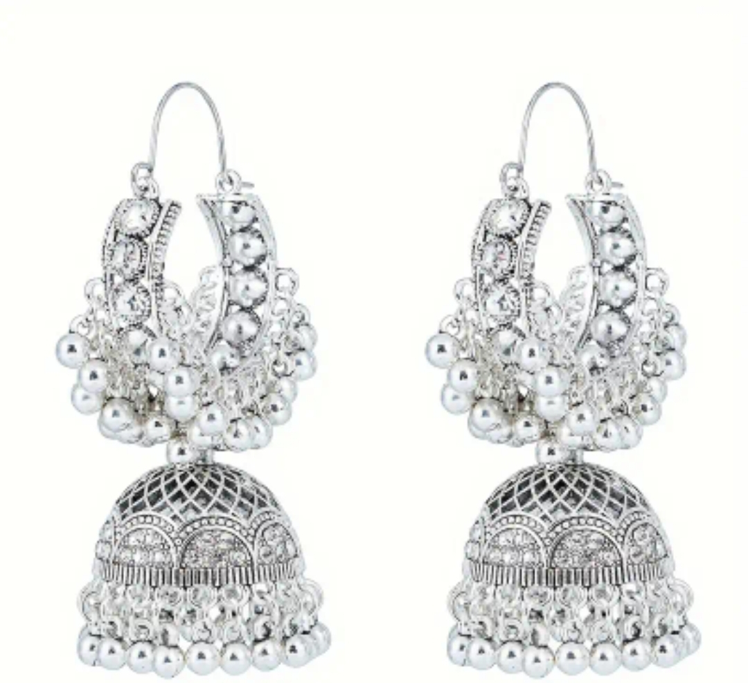 Bohemian Jhumka Earrings - Set of 5 Pairs - photo 2