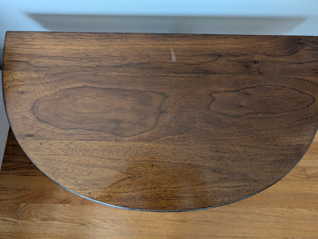 Vintage Half-Moon Console Table - photo 4
