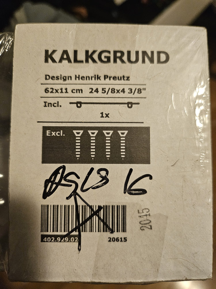 IKEA KALKGRUND Glass Shelf - 62x11 cm - photo 4