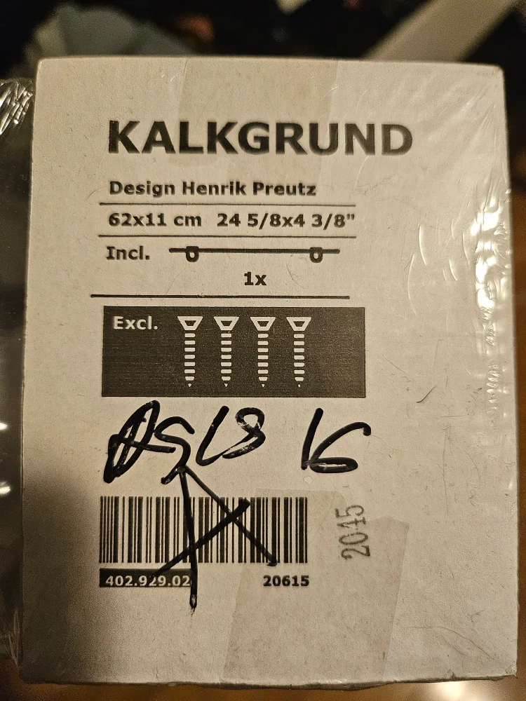 IKEA KALKGRUND Glass Shelf - 62x11 cm image indicator(4)