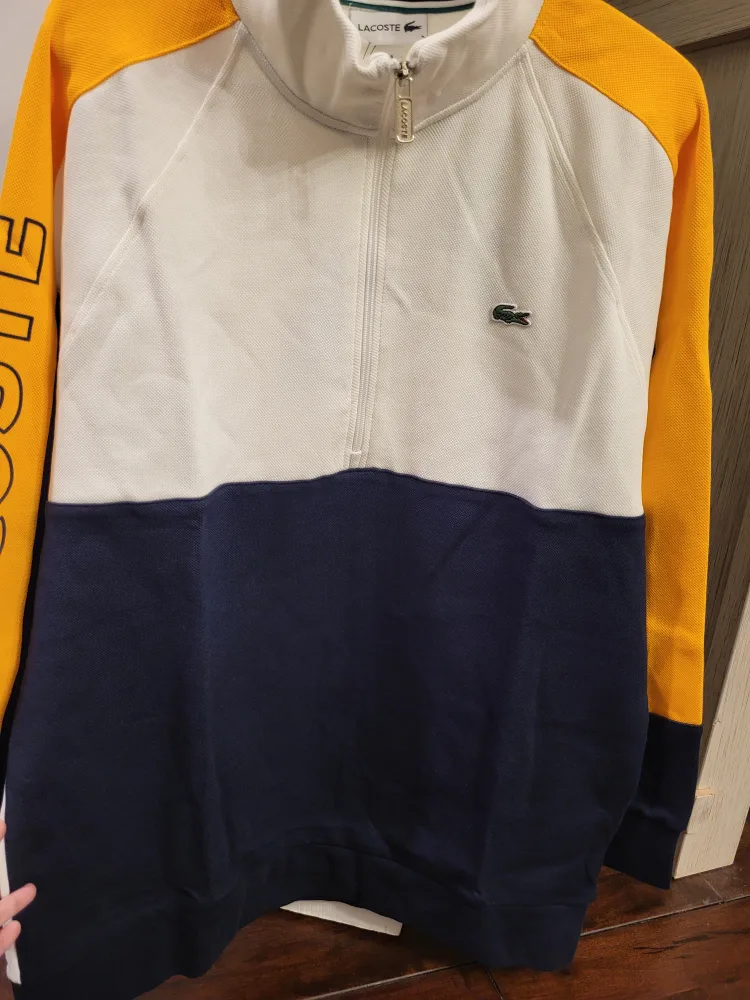 Lacoste Colour-Block 1/4 Zip Shirt for sale. image indicator(7)
