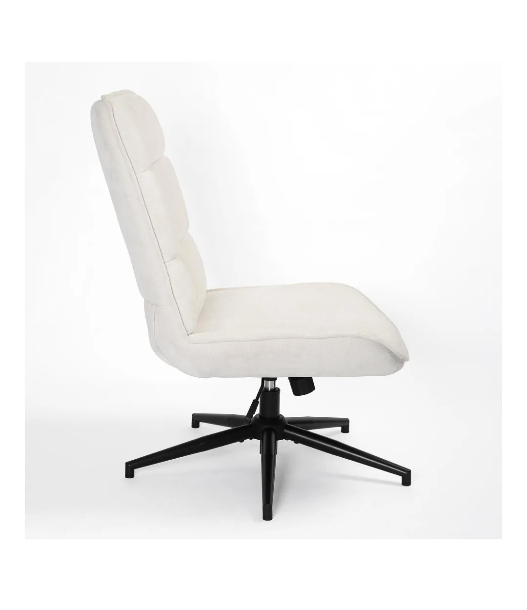 office chair - Ergonomic Swivel Office Chair - Off-White image indicator(6)