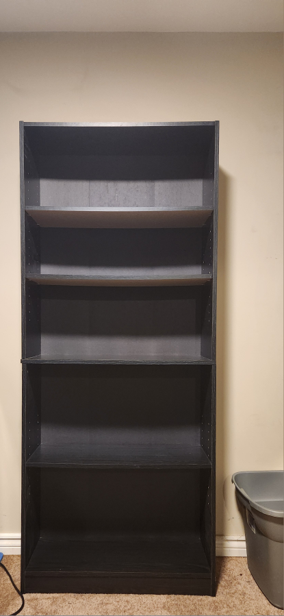 Tall Black Bookcase