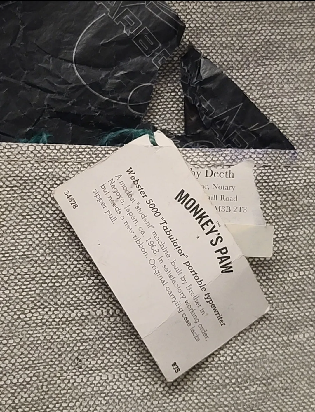 Vintage Webster XL-5000 Portable Typewriter with Case image indicator(6)