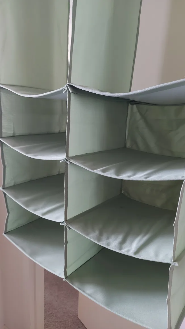 Mint Green Fabric closet organiser image indicator(3)