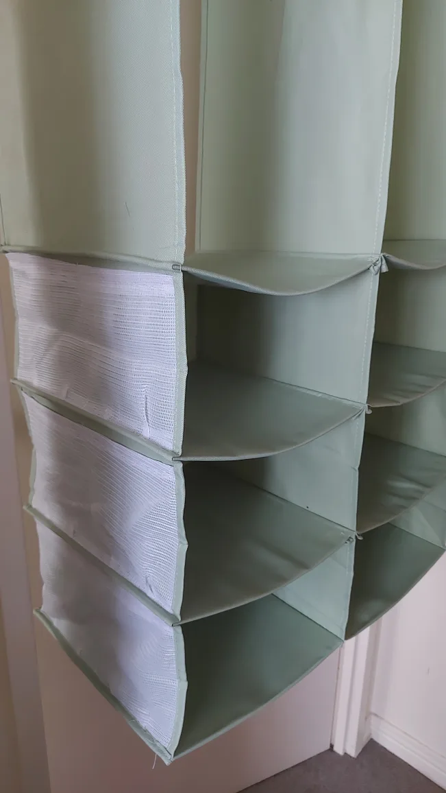 Mint Green Fabric closet organiser image indicator(4)