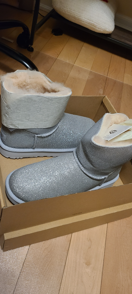 UGG Classic Mini Glitter Boots - Silver - photo 2