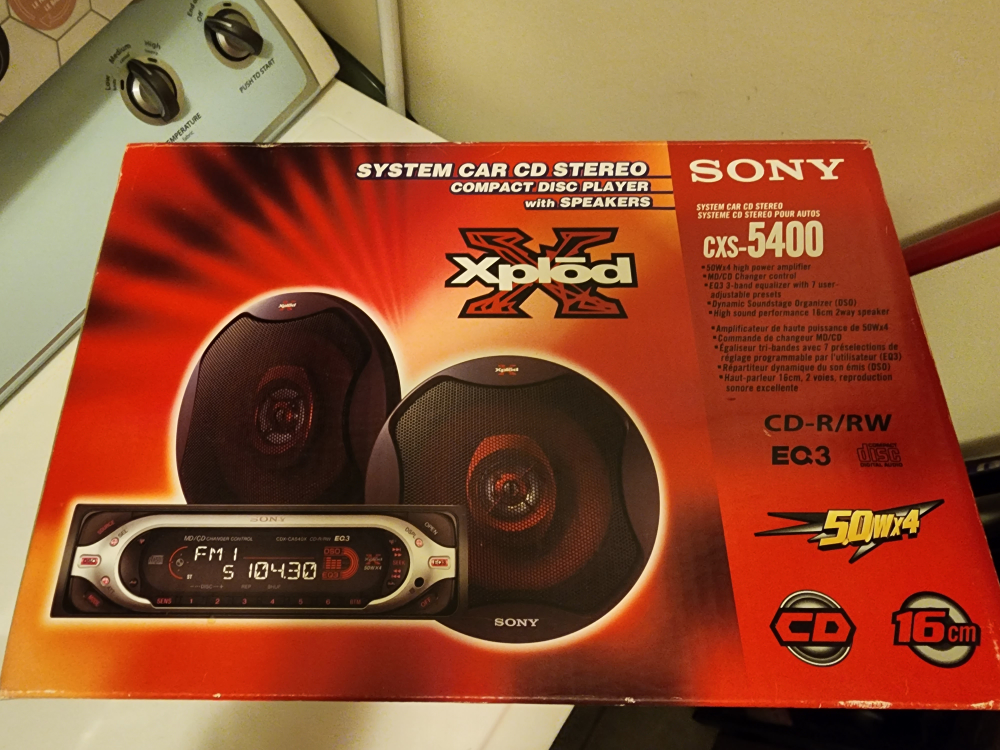 Sony Xplod CDX-S5400 Car Stereo System w/ Speakers - New in Box