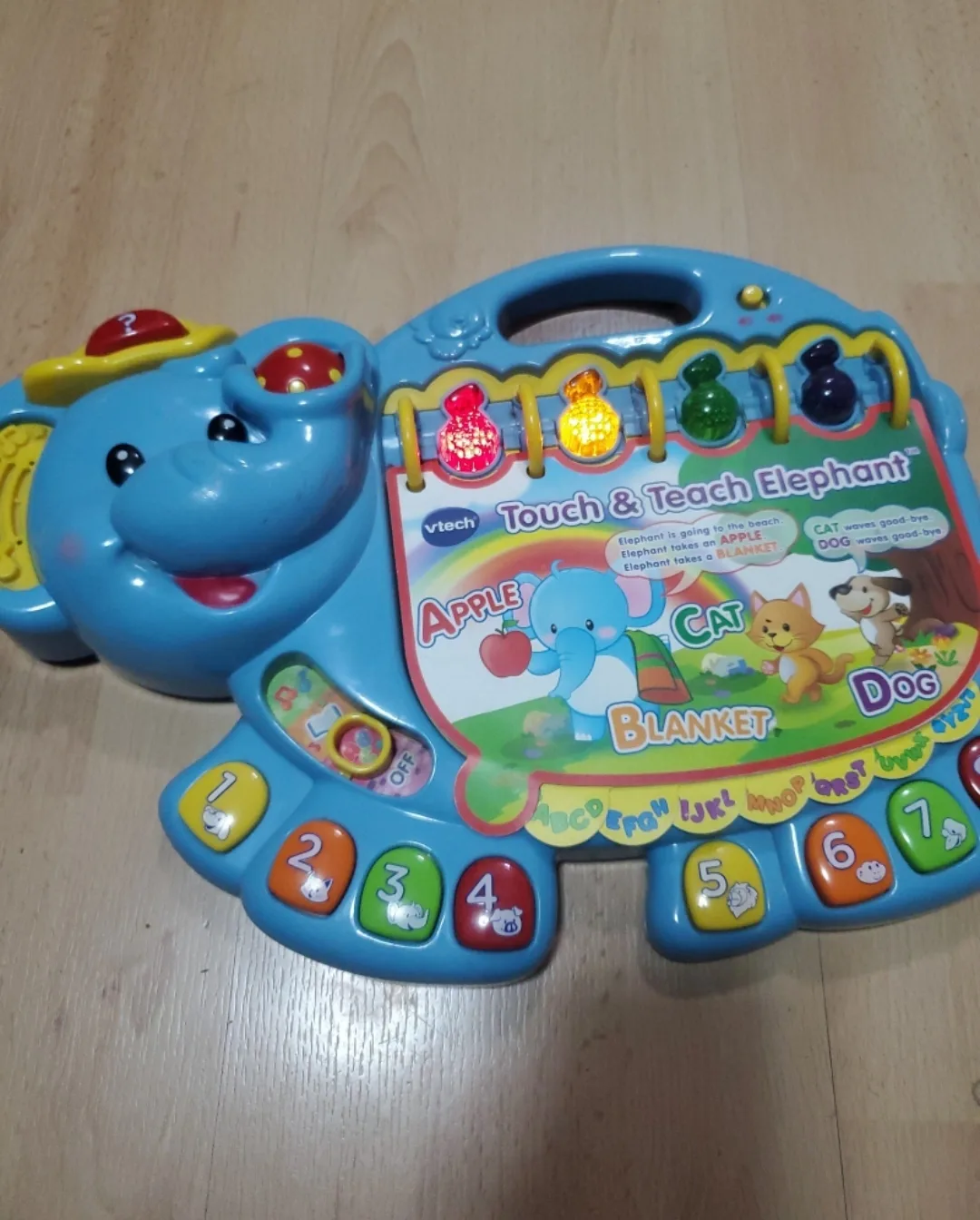 Vtech touch & teach elephant image indicator(2)