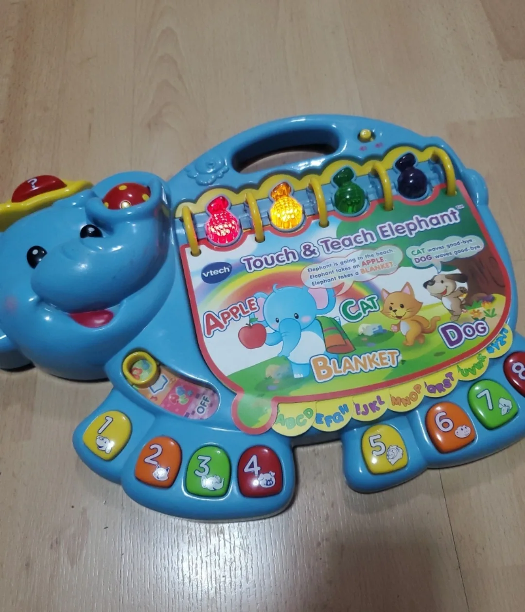 Vtech touch & teach elephant image indicator(3)