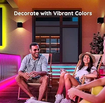 33ft RGB LED Strip Lights with Remote & App Control image indicator(4)