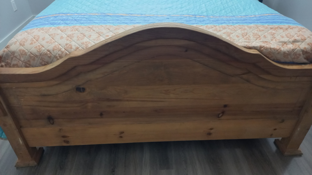 Solid Oak Queen-size Bed Frame - photo 3