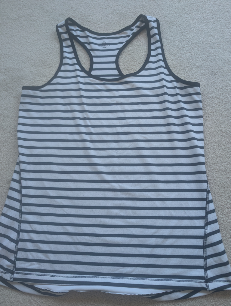 Shambhala Women's Striped Racerback Tank Top - Size M/M