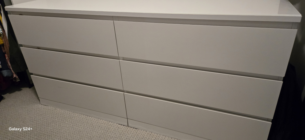 IKEA MALM 6-Drawer Dresser - White - photo 3