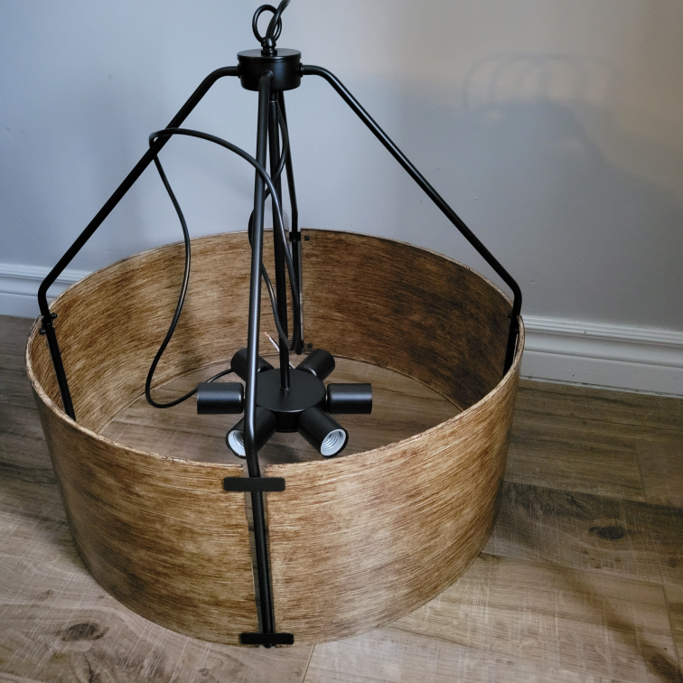 Modern Farmhouse Drum Chandelier