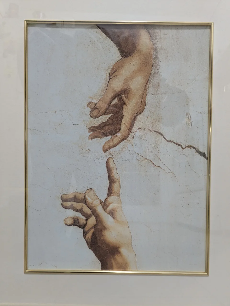 Framed Michelangelo's The Creation of Adam Print image indicator(3)