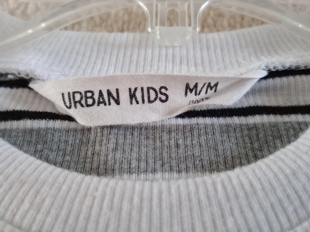 Urban Kids Girls' Size M/M Striped Long Sleeve Shirt image indicator(2)