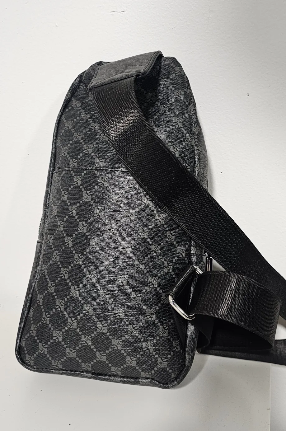 Unique Black Sling Bag with Graphic Design image indicator(2)