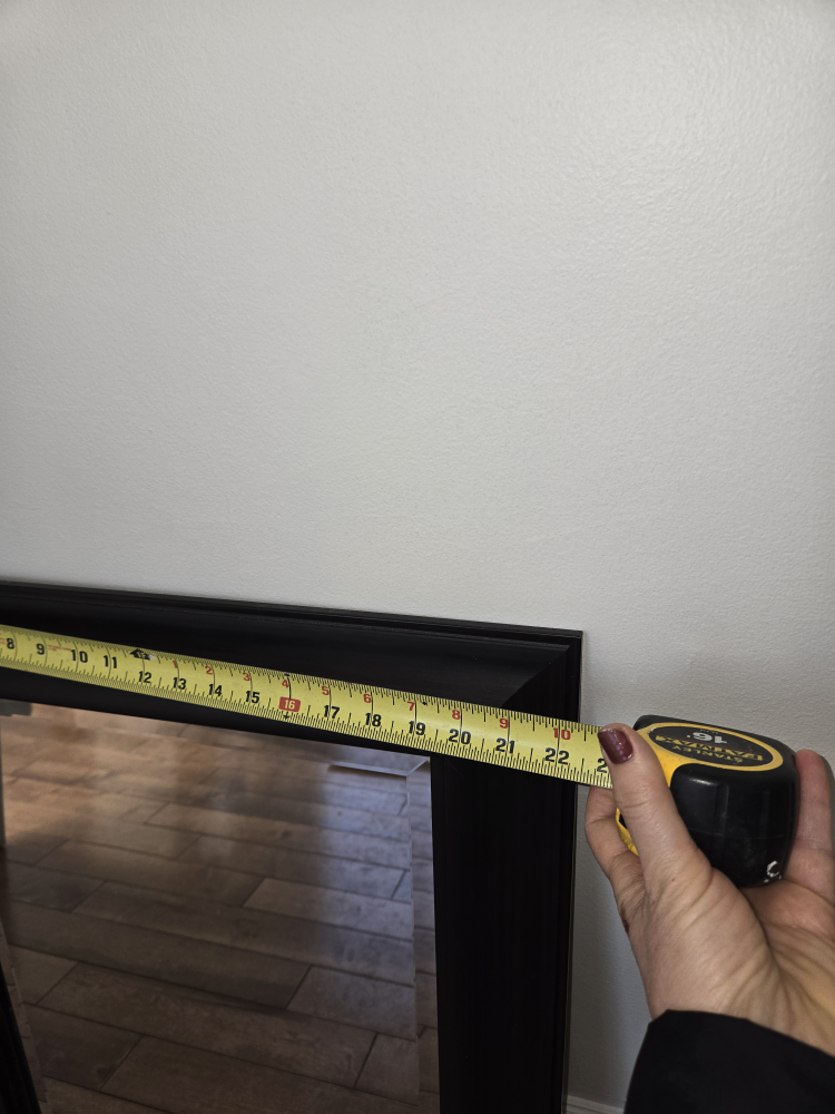 Dark brown framed  mirror.Like new - photo 4