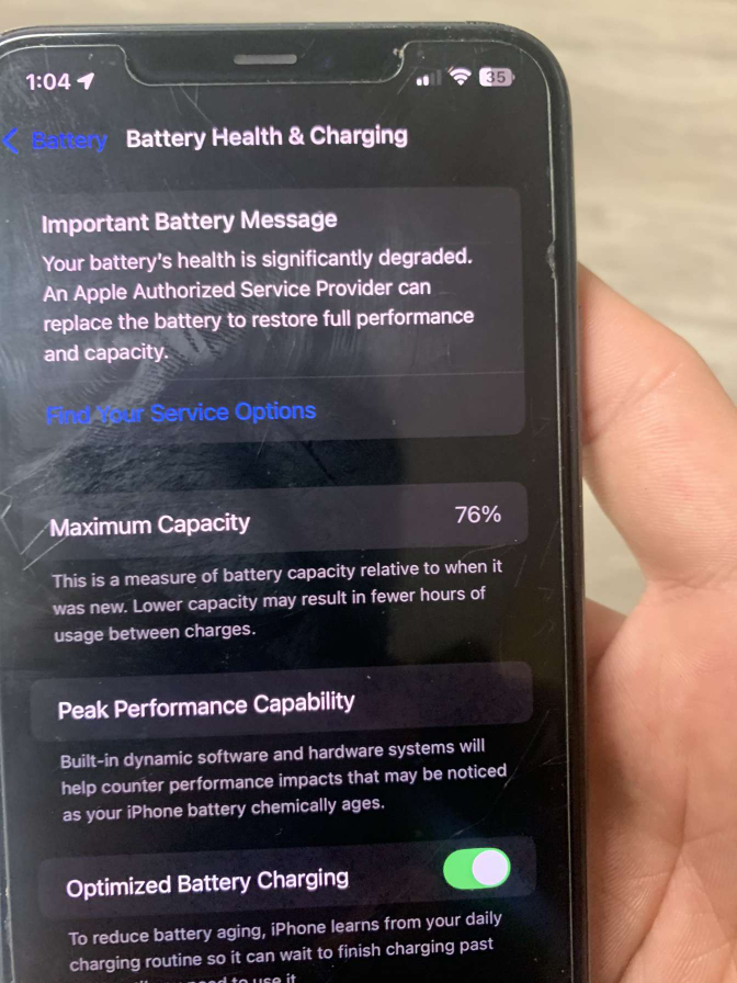 iPhone 11 Pro Max - 76% Battery Health - photo 2