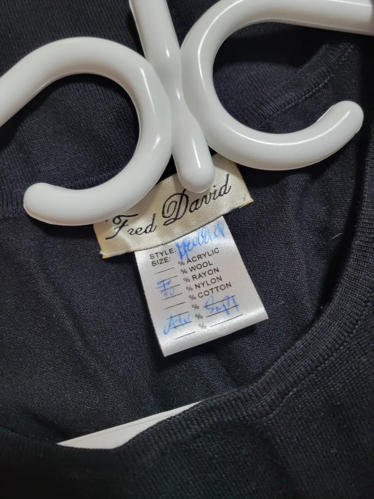 Fred David Black Sleeveless Top Size M image indicator(4)