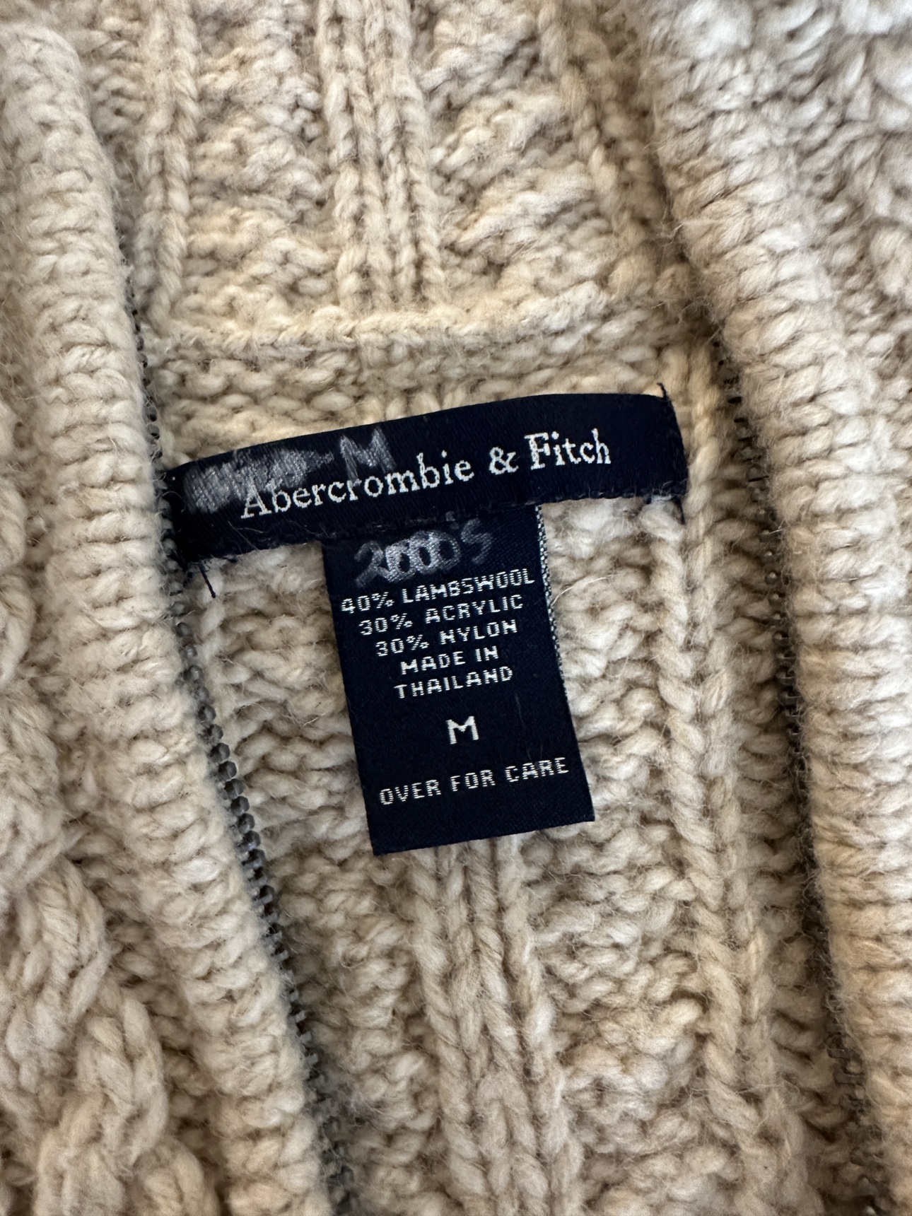 Vintage abercrombie lambswool zip up - photo 2