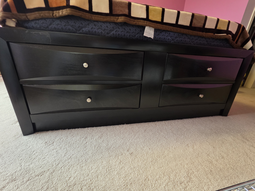 Queen Size Storage Bed Frame with Headboard - photo 5