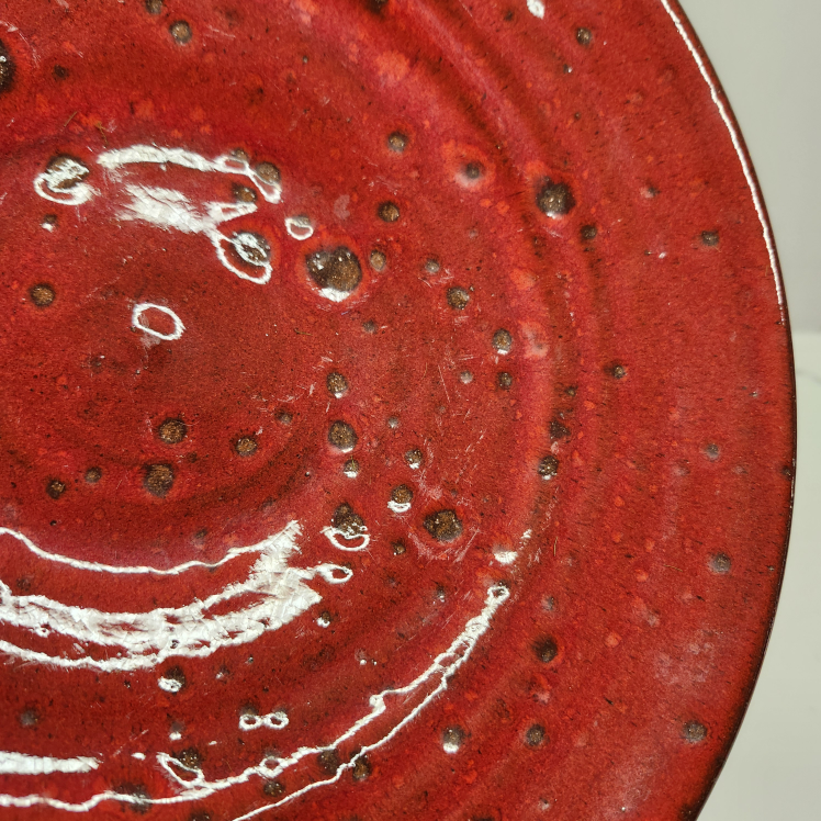 Unique Large Red Ceramic Platter/Bowl - photo 2