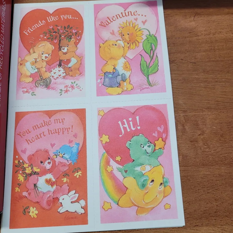 Vintage Care Bears Valentine's Day Cards - 38 Cards! 1995 image indicator(3)