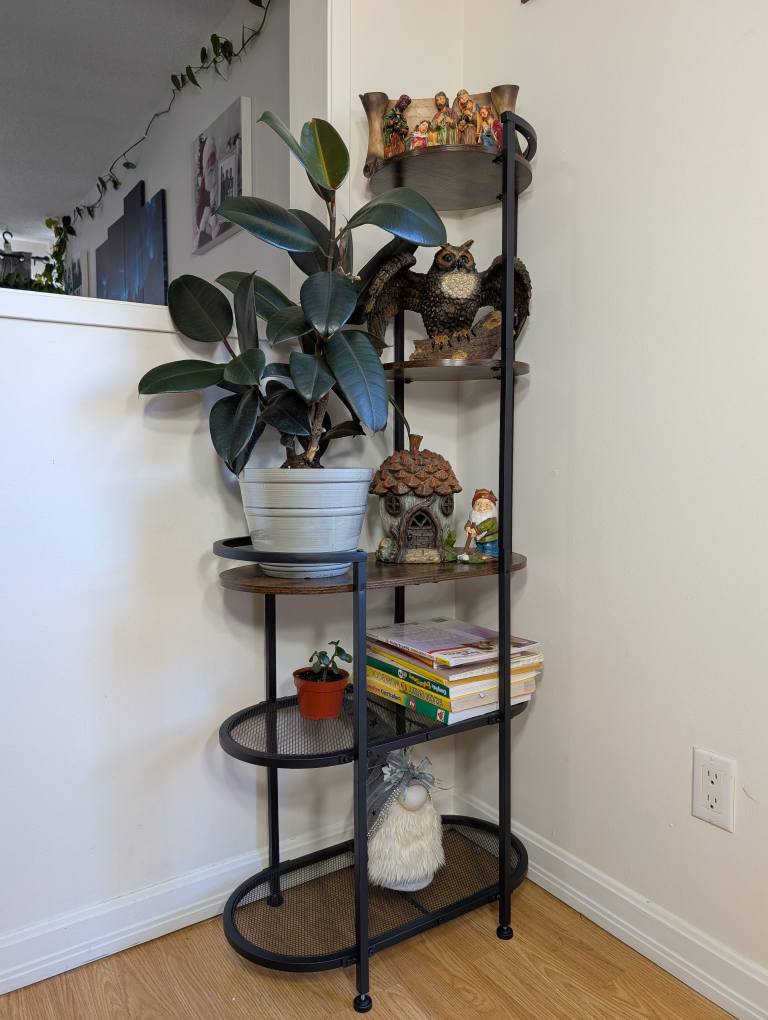 56" 5 Tier Corner Shelf, Organizer