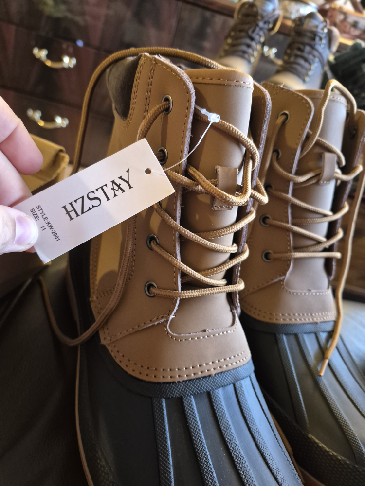 HZSTAY Men's Size 11 Brown & Black Winter Boots - photo 2