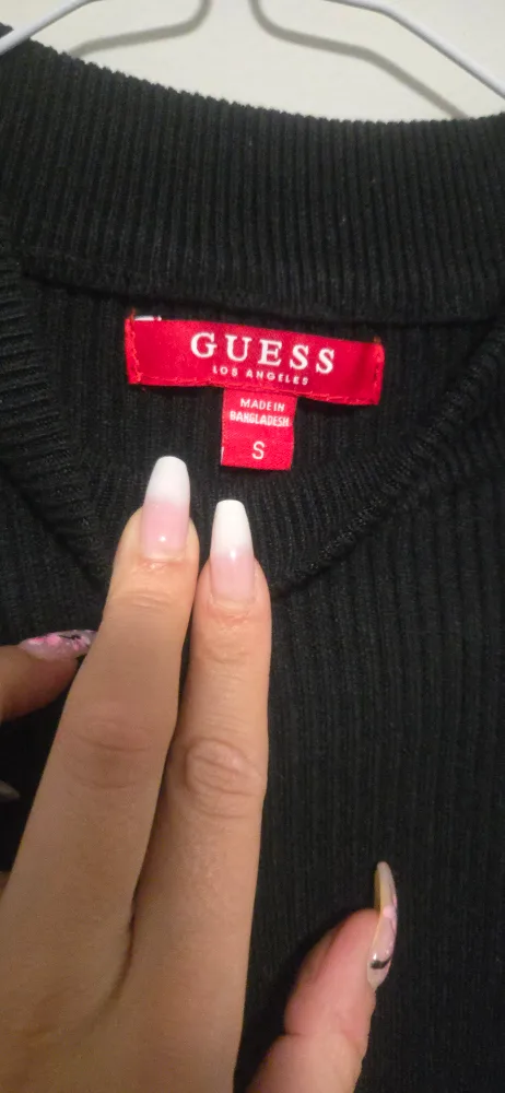 GUESS Black Sequin Detail Sweater Size Small image indicator(2)